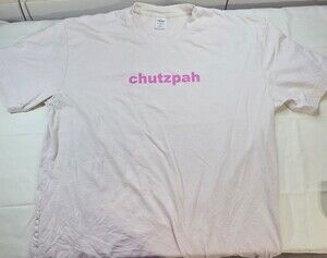 Everybody World Chutzpah Grapgic T-Shirt 100% Recycle Cotton XXL Sku 0315